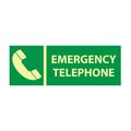 National Marker Co Glow Sign Rigid Plastic - Emergency Telephone GL306R